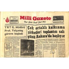 Gökçe Koleksiyon Milli Gazete Gazetesi 18 Mayıs 1975 - Çok Ortaklı Kalkınma Şirketleri Toplantısı Salı Günü Ankarada Başlıyor  GZ98622