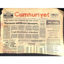 Gökçe Koleksiyon Cumhuriyet Gazetesi 2 Aralık 1981 - Sovyetlerde Bir Türlü Çözüme Kavuşamayan Sorun  Tarım  GZ119488