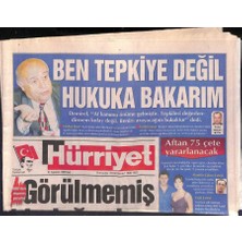 Hürriyet Gazetesi 31 Ağustos 1999 - Demi Moore  Hayalimdeki Erkek Tom Cruise  - Sevim Şengül Toprağa Verildi GZ119389