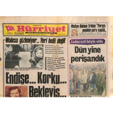 Gökçe Koleksiyon Hürriyet Gazetesi 15 Aralık 1981 - Balkan Gençler Boksa Şampiyonası Bugün Başlıyor  GZ119124