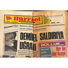 Gökçe Koleksiyon Hürriyet Gazetesi 14 Mayıs 1975 -  Demirel Saldırıya Uğradı - Ismail Cem Demirelin Basın Müşaviri Oluyor  GZ119081