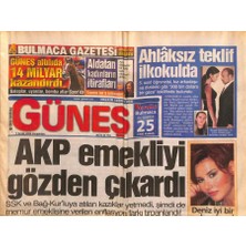 Gökçe Koleksiyon Güneş Gazetesi 7 Aralık 2006 - Abd Savunma Bakanından Açıklama  Irak Bölünürse Türkiye Girer !  GZ116681