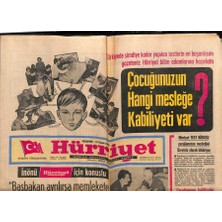 Gökçe Koleksiyon Hürriyet Gazetesi 12 Kasım 1970 - Gangster Agop Sinop Cezaevinde Adam Öldürdü  GZ117501