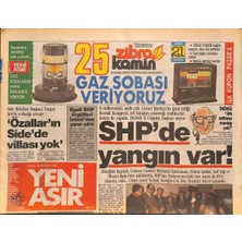 Gökçe Koleksiyon Yeni Asır Gazetesi 24 Kasım 1989 - Shpde 6 Milletvekili Istifa Etti - Yaralı Yaralı Tam 17 Kilometre Yol Katetti GZ132222