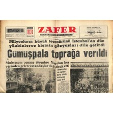Gökçe Koleksiyon Zafer Gazetesi - 10 Haziran 1964 - Gümüşpala Toprağa Verildi   GZ110383