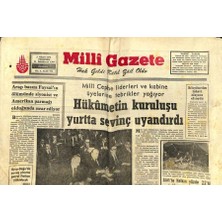 Milli Gazete Gazetesi 3 Nisan 1975 - Siirtte Halkın Yüzde  22SI Hala Çadırlarda Yaşıyor  GZ98669