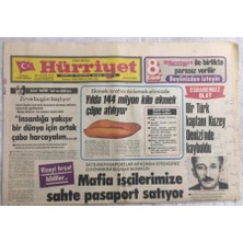 Gökçe Koleksiyon Hürriyet Gazetesi 25 Ocak 1981 - Mafya Işçilerimize Sahte Pasaport Satıyor - GZ19943