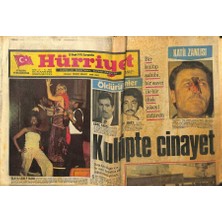 Gökçe Koleksiyon Hürriyet Gazetesi - 15 Ocak 1975 - Türker Inanoğlu Ile Gülşen Bubikoğlu Gizlice Evlendi  GZ99297