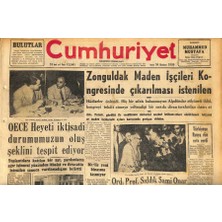 Cumhuriyet Gazetesi 26 Haziran 1959 - Zonguldak Maden Işçileri Kongresinde Çıkarılması Istenilen Hadiseler Önlendi  GZ120058