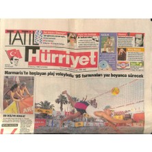 Gökçe Koleksiyon Hürriyet Gazetesi Tatil Eki 8 Temmuz 1995 - Marmariste Başlayan Plaj Voleybolu 95 Turnuvaları Yaz Boyunca Sürecek  GZ123138