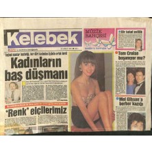 Gökçe Koleksiyon Hürriyet Gazetesi Kelebek Eki 26 Şubat 1991 - Tom Cruise Boşanıyor Mu ? - Mel Gibsona Berber Kazığı GZ123050
