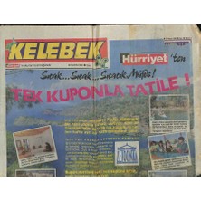 Hürriyet Gazetesi Kelebek Eki 22 Mayıs 1990 - Chaplinden Dört Film Birden - Alkol Bağımlılarına Umut Veren Madde GZ123076