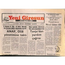 Yeni Giresun Gazetesi - 25 Ağustos 1999 - Anap Osb Yönetimine Taktı  GZ110211