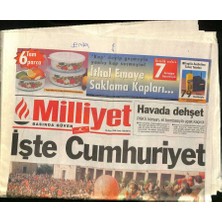 Gökçe Koleksiyon Milliyet Gazetesi 30 Ekim 1998 - Fatih Terimin Gizli Planı - Işte Cumhuriyet  GZ122308