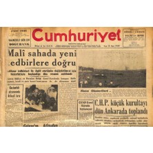 Gökçe Koleksiyon Cumhuriyet Gazetesi 31 Mayıs 1959 - Grivasın Atinadan Eokacılara Mesajı - Mali Sahada Yeni Tedbirlere Doğru GZ120066