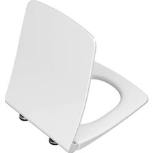 Vitra Metropole Klozet Kapağı Slim, Duroplast, Üstten Sıkmalı Yavaş Kapanır, Metal Menteşeli, Beyaz