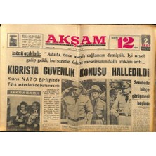 Akşam Gazetesi 2 Şubat 1964 - Antrenör Szekelly 140 Ay Hapse Mahkum Oldu - Kıbrısta Güvenlik Konusu Halledildi  GZ92420