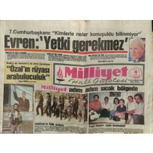 Gökçe Koleksiyon Milliyet Halk Gazetesi 4 Eylül 1990 - Saddamın Halk Ordusu - Beşiktaşa Banka Kredisi  GZ123054