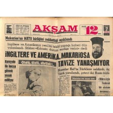 Gökçe Koleksiyon Akşam Gazetesi 7 Şubat 1964 - Karayolu Ile Hacca Gitmek Yasak Ediliyor - Mandy ve Yeni Avı  GZ92230