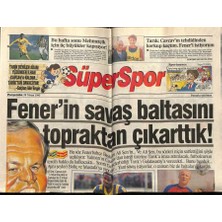 Gökçe Koleksiyon Hürriyet Gazetesi Süper Spor Eki 20 Nisan 1995 - Fenerbahçenin Savaş Baltasını Çıkarttık  GZ78294