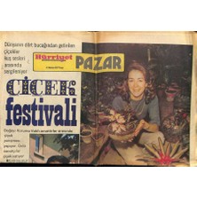 Gökçe Koleksiyon Hürriyet Gazetesi Pazar Eki 12 Haziran 1977 - Kadir Inanır Çiçeklerin Kaderine Inanıyor  GZ78437