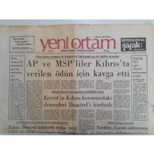 Yeni Ortam Gazetesi - 8 Ağustos 1975 - Ap Ile Mspliler Kıbrısta Verilen Ödün Için Kavga Etti     GZ112328