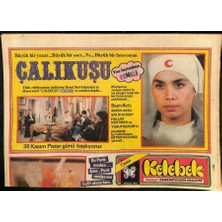 Hürriyet Gazetesi Kelebek Eki 26 Kasım 1982 - Sezer Güvenirgil , Ressam Işık Sükan , Kuaför Arif Şenyüz Bir Araya Geldiler... GZ127415