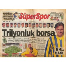 Gökçe Koleksiyon Hürriyet Gazetesi Süper Spor Eki 2 Nisan 1995 - Boliç, Sergen ,tarık ve Bülent Transfer Gözdeleri  GZ78184