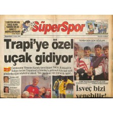 Gökçe Koleksiyon Hürriyet Gazetesi Süper Spor Eki 27 Mart 1995 - Trapiye Özel Uçak Gidiyor  GZ78190