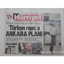 Hürriyet Gazetesi - 19 Temmuz 1990 - Türken Rausa Ankara Planı  GZ111644