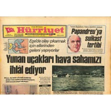 Hürriyet Gazetesi 26 Aralık 1981 - Yunan Uçakları Hava Sahamızı Ihlâl Ediyor - Liz Kendine Yeni Koca Buldu  GZ127283