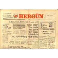Hergün Gazetesi 31 Ağustos 1980 - Chpnin Soy Düşmanlığı Ortaya Çıktı   GZ103999
