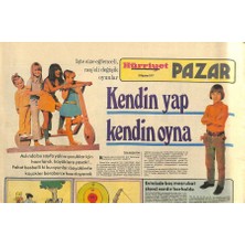 Hürriyet Gazetesi Pazar Eki 28 Ağustos 1977 - Dil-Kuşa Tiyatrosu Ile Direklerarası Bugün Ekranda GZ114782