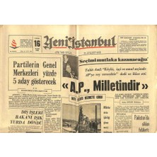 Yeni Istanbul Gazetesi 16 Mayıs 1965 - Pakistanda Siklon Felaketi  5 Bin Ölü Var  GZ102958