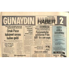 Günaydın Gazetesi Haber Eki 8 Ocak 1977 - Fiatın Patronu Agnelli  1977 , Italya Için Bir Felaket Yılı Olacak  GZ96906