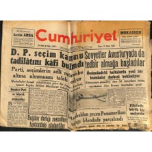 Cumhuriyet Gazetesi 16 Nisan 1948 - D.p. Seçim Kanunu Tadilatını Kafi Bulmadı  GZ92915