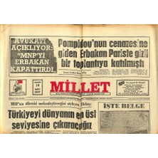 Millet Gazetesi 18 Mayıs 1977 - Avukatı Açıklıyor Mnpyi Erbakan Kapattırdı   GZ104221
