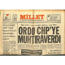 Millet Gazetesi 14 Temmuz 1977 - Ordu Chpye Muhtıra Verdi   GZ104219