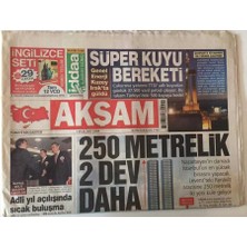 Akşam Gazetesi 7 Eylül 2007 - Adli Yıl Açılışında Sıcak Bulaşma  Baykal Gülü Gülerek Karşıladı   GZ28526