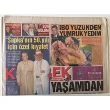 Hürriyet  Gazetesi Kelebek Eki 20 Haziran 2007 - Petek Dinçöz Ibrahim Tatlısesle Ilgili Yaptığım Bir Açıklama Yüzünden Sevgilim Can Tanrıyerden Dayak Yedim   GZ26939