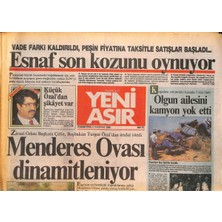 Yeni Asır Gazetesi 6 Haziran 1988 - Menderes Ovası Dinamitleniyor - Günalp Öldü Ösym Tekledi  GZ131987