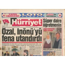 Hürriyet Gazetesi 10 Şubat 1993 - Tanjunun 12 Yıl Daha Hapsi Istendi - Özal , Inönüyü Fena Utandırdı  GZ126350
