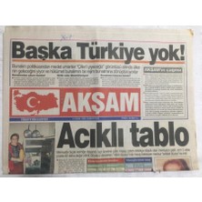 Akşam Gazetesi 14 Ekim 1995 - Başka Türkiye Yok,acıklı Tablo - GZ17686