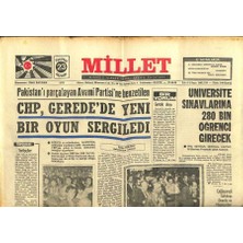 Millet Gazetesi 23 Haziran 1975 - Chp, Geredede Yeni Bir Oyun Sergiledi    GZ104166