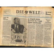 Die Welt Gazetesi 6 Dezember 1977 - In Tripolis Bricht Die Front Der Feinde Sadats Auseinander GZ125134