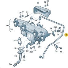 Skoda Superb 2009-2013 Bkd Bxe Motor Turbo Yağlama Borusu 038145771AG