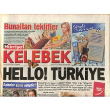 Hürriyet Gazetesi Kelebek Eki 16 Haziran 2004 - Ajda Pekkan Keşke Alaturka Okusaydım, Tiyatro Ortakları Yıldız Kentere Kızdı   GZ97365