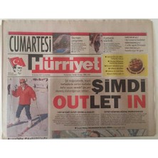 Hürriyet Gazetesi Cumartesi Eki 16 Şubat  2002  -  Şimdi Outlet In    GZ26157