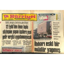 Hürriyet Gazetesi 16 Aralık 1980 -  Umudumuz Milli Piyango,işçilere Yeni Gelir Vergisi Uygulanmayacak   GZ97419