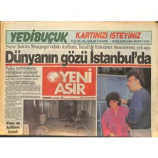 Yeni Asır Gazetesi 8 Eylül 1986 - Faruk Tınazın Geleceği Garanti - Dünyanın Gözü Istanbulda  GZ131883